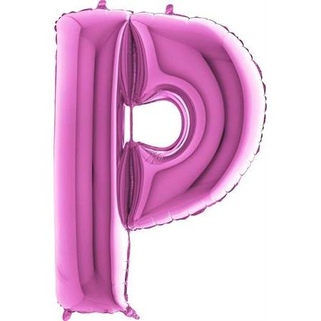 Nafukovací balónik písmeno P ružové 102 cm