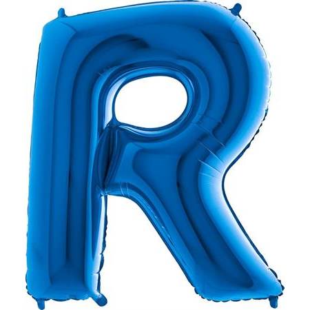 Nafukovací balónik písmeno R modré 102 cm