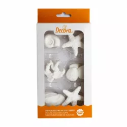 Cukrová dekorácia na tortu more 6 ks