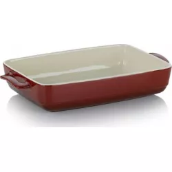 Pekáč MALIN, keramika, červená, 22x37,5x7 cm