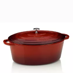 Pečená misa CALIDO, liatina, červená 35x28,5x14,5 cm 9,5 l