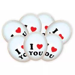 7ks balónikov s nápisom I LOVE YOU