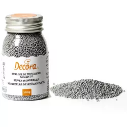 Cukrové ozdoby mini perličky 1,5 mm strieborné 100 g
