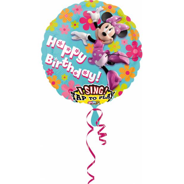 Hrajúci a spievajúci Fóliový balónik 71 cm Minnie