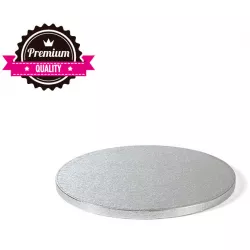 Strieborná podložka pod tortu 26 cm hrúbka 1,2 cm