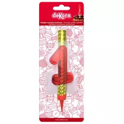 Dortová fontána s číslom 1