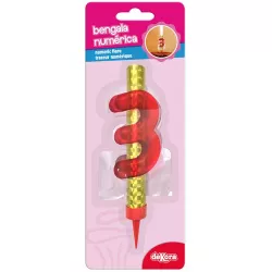 Dortová fontána s číslom 3