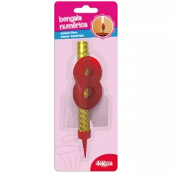 Dortová fontána s číslom 8