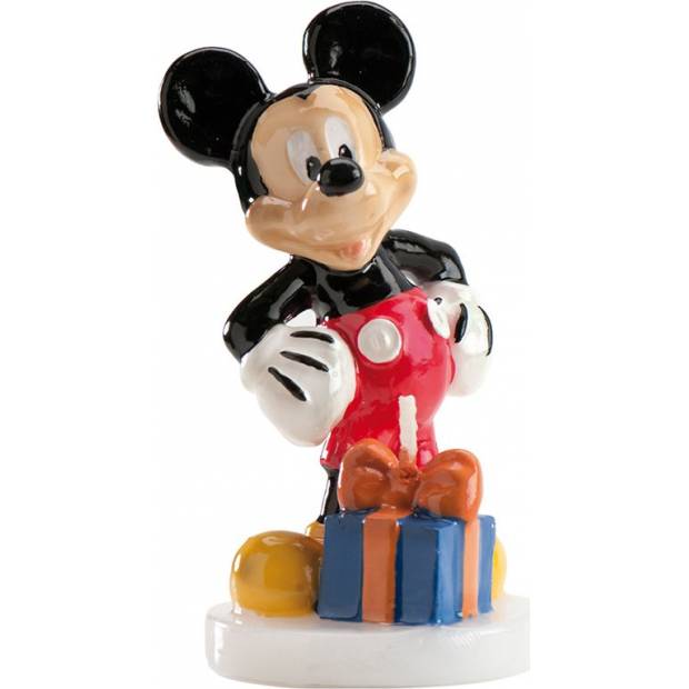 Sviečka - figúrka na tortu Mickey 8cm s darčekom