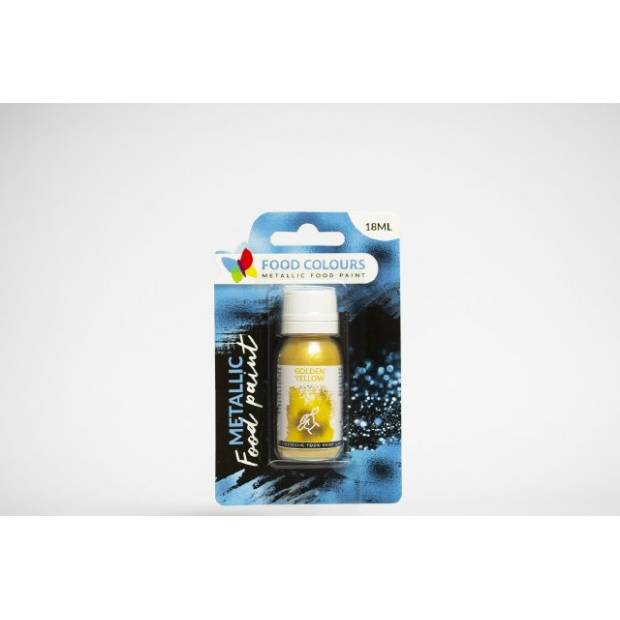 Tekutá metalická farba Golden Yellow (18 ml)