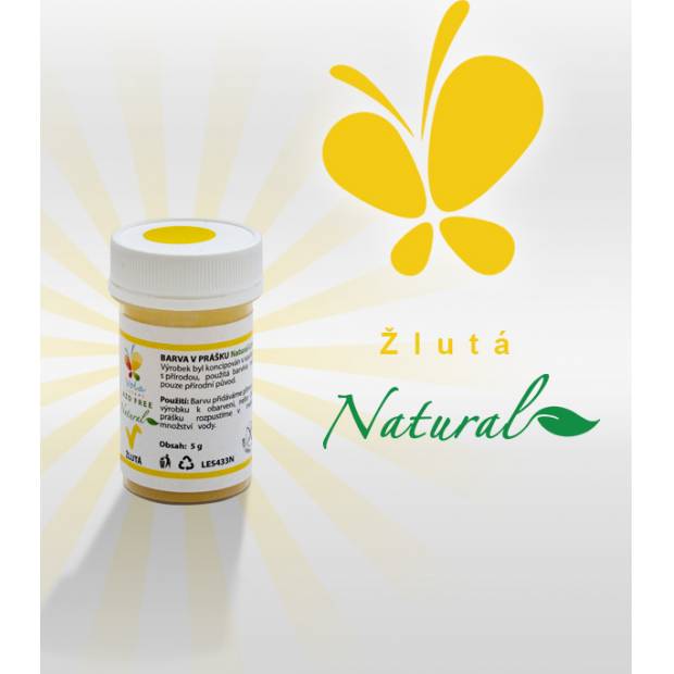 Farba v prášku Natural Line prírodná (žltá) 5 g