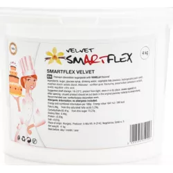Smartflex Velvet Vanilka 4 kg (Povrchovo-súpravná a modelovacia hmota na torty) 0043 dortis