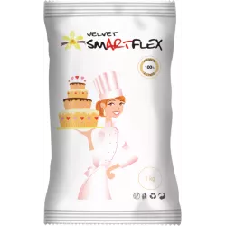 Smartflex Velvet Vanilka 1 kg v sáčku (Potahovacia a modelovacia hmota na torty) 0280 dortis