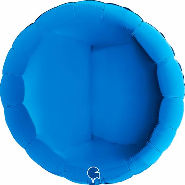 Nafukovací balónik okrúhly 91 cm modrý