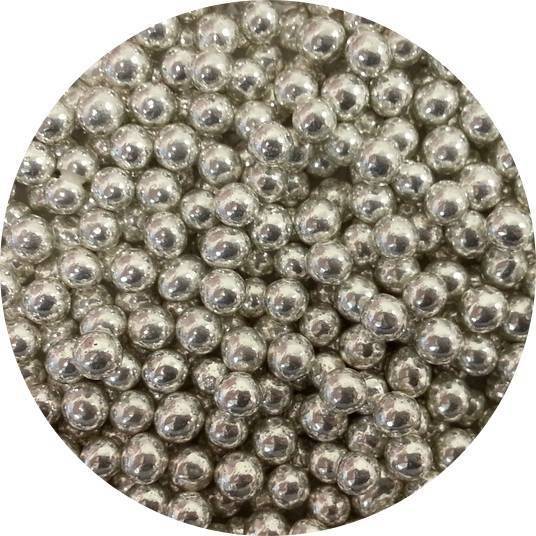 Cukrové perly strieborné stredné (1 kg)