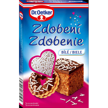 Dr. Oetker Ozdoby biele (80 g) DO0032 dortis