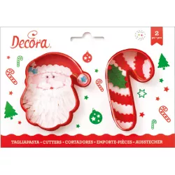 Vykrajovátko vianočný SANTA CLAUS a cukríčka 8 cm