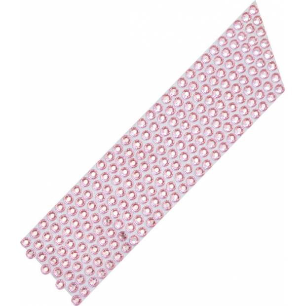 Diamantový ozdobný pás ružový 1 m