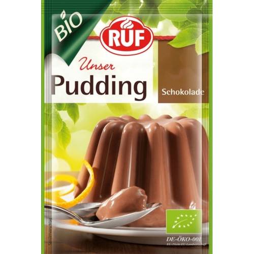 Organický čokoládový puding