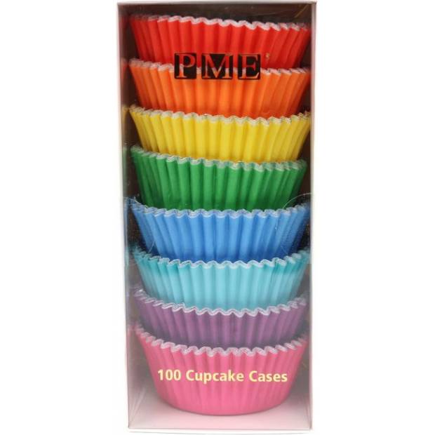 100 ks farebných košíčkov na muffiny