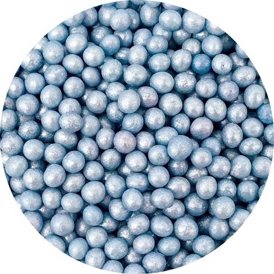 Cukrové perly svetlomodré perleťové (50 g) FL25857-1 dortis