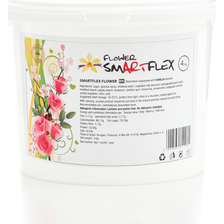 Smartflex Flower Vanilka 4 kg (Modelovacia hmota na výrobu kvetín) 0081 dortis