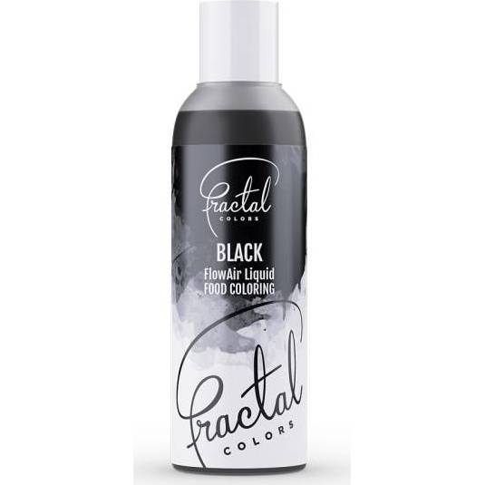 Airbrush farba tekutá Fractal - Black (100 ml) 6117 dortis