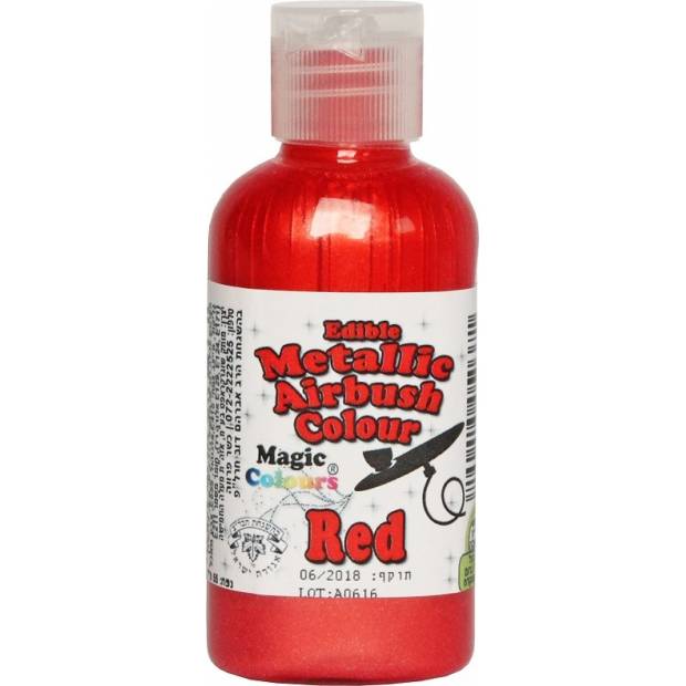 Airbrush farba perleťová Magic Colours (55 ml) Red ABMRED dortis