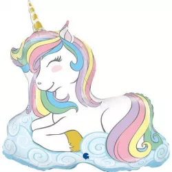 Nafukovací balónik jednorožec na obláčiku 99 cm