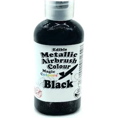 Airbrush farba perleťová Magic Colours (55 ml) Black ABMBLK dortis