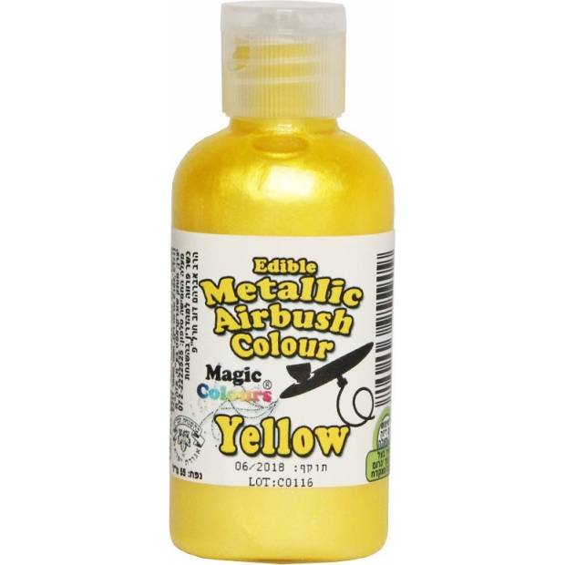 Airbrush farba perleťová Magic Colours (55 ml) Yellow ABMYEL dortis