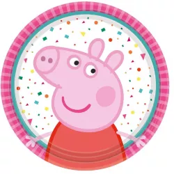 Papierový tanier 8 ks prasienko Pepa 18 cm