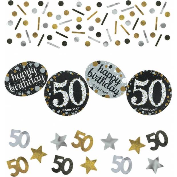 Konfety na párty - oslava 50. narodenín