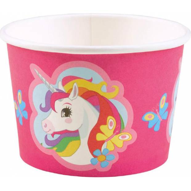 Papierová miska na zmrzlinu 8 ks Unicorn