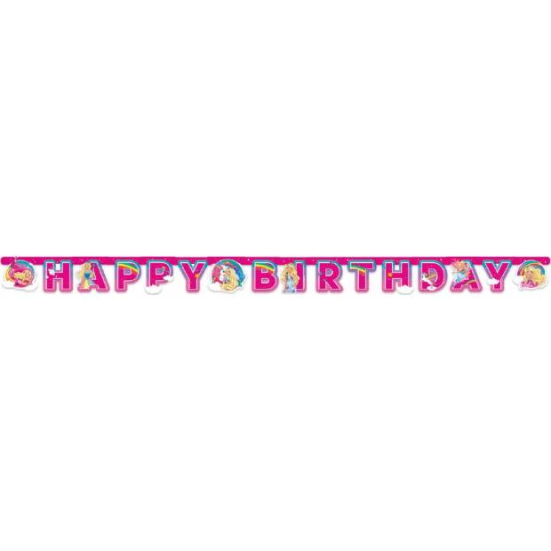 Girlanda happy birthday Barbie 200 x 15 cm