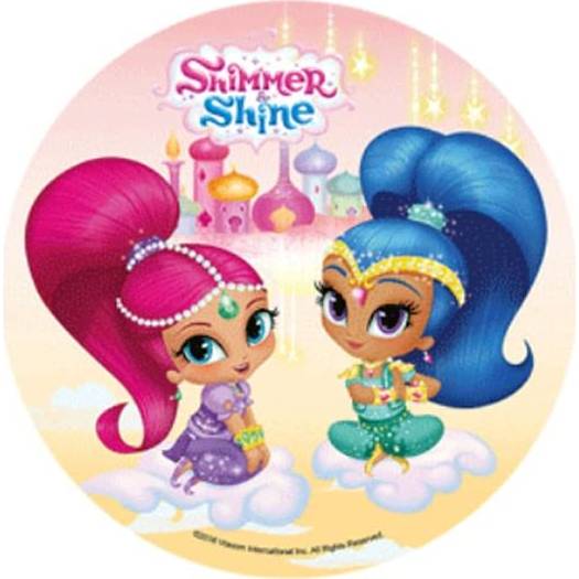 Jedlý papier Shimmer and Shine na mraku