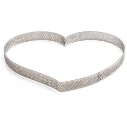 Nerezová forma na pečenie srdca 24x22x3,5 cm Microforata perforovaná