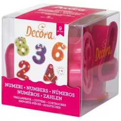 Vykrajovátka čísla 0 - 9, 5,2×2,2 cm