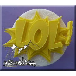 Silikónová formička nápis LOL!