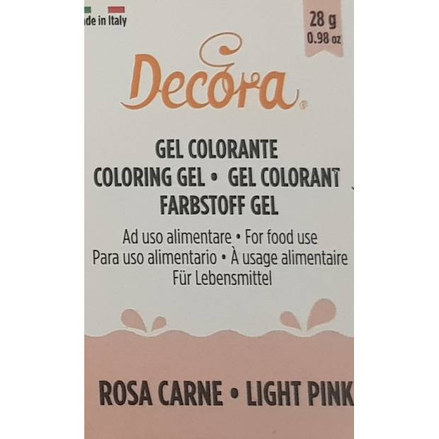 Gélová farba svetloružová light pink 28 g – Decora