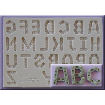 Silikónová formička veľká abeceda – stavebnica