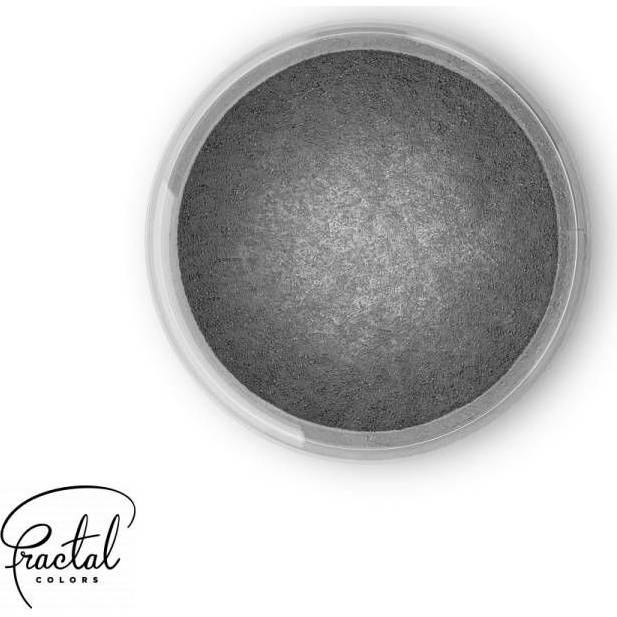 Dekoračný práškový perleťový prášok Fractal - Dark Silver (2,5 g)