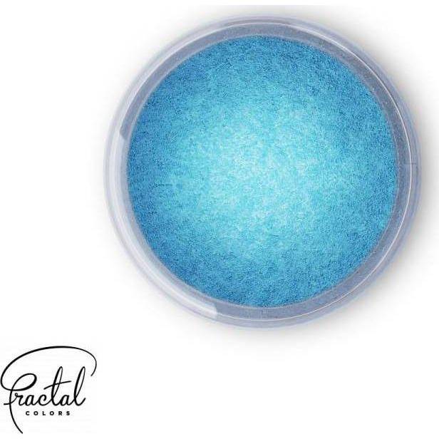 Dekoračná prášková perleťová farba Fractal - Crystal Blue (2,5 g)