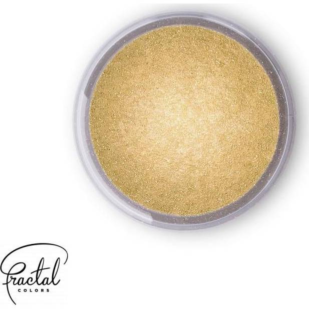 Dekoračná prášková perleťová farba Fractal - Golden Shine (3,5 g)