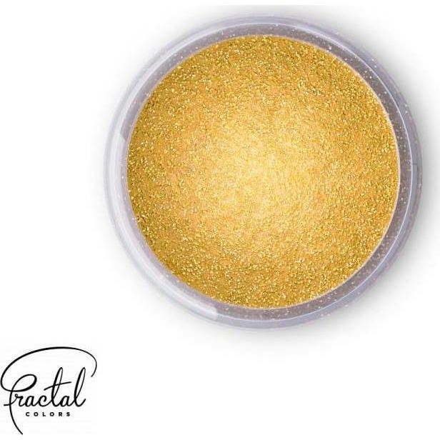 Dekoračná prášková perleťová farba Fractal - Sparkling Gold (3,5 g)