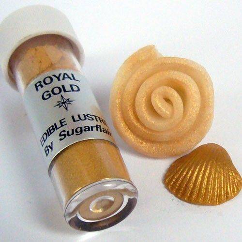 Jedlá prachová perleťová farba Sugarflair (2 g) Royal Gold 871 dortis