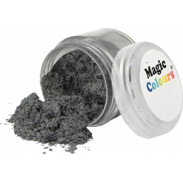 Jedlá prachová perleťová farba Magic Colours (8 ml) Black Pearl LDBLK dortis