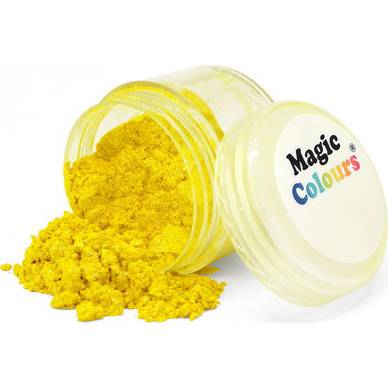 Jedlá prachová perleťová farba Magic Colours (8 ml) Yellow Light LDYEL dortis