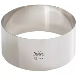 Dortový kruh nerezový okrúhly 12x6cm