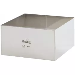 Dortový prstenec nerezový štvorcový 28x28x6 cm